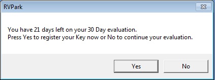 Evaluation PopUp